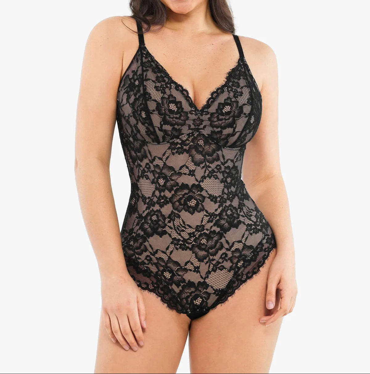 🔥Summer Promotion 49% OFF - Slimming with V-neck Lace Body-shaping Garment👙