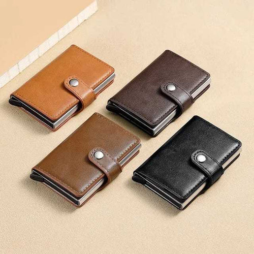 PU Leather Wallet & Pop Up Card Holder