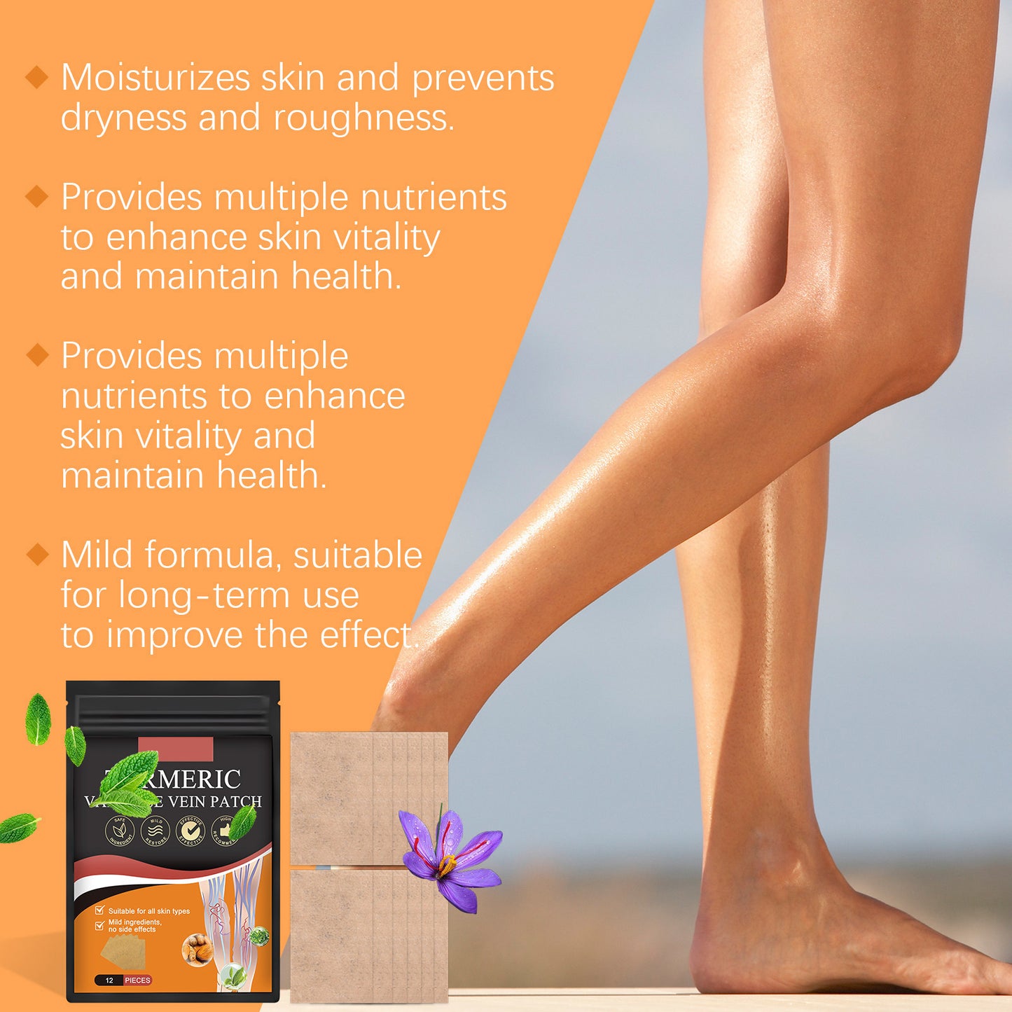 Varicose Vein Patches - Instant Relief (Pack of 12)