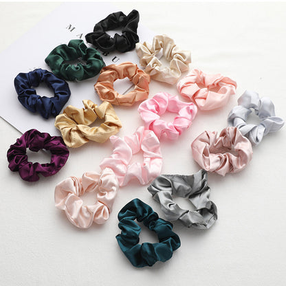 Silk Feeling Scrunchies Hairbands Hair Ties