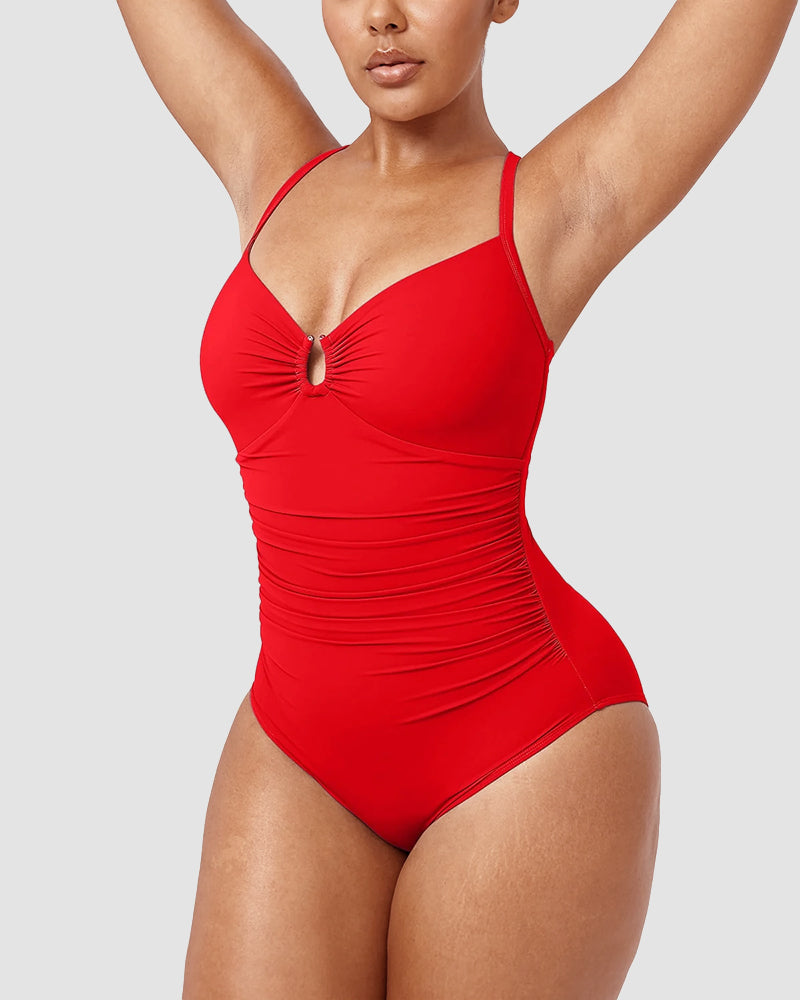Smart Sculpt U-Ring Cut Out Shaping Swimsuit👙