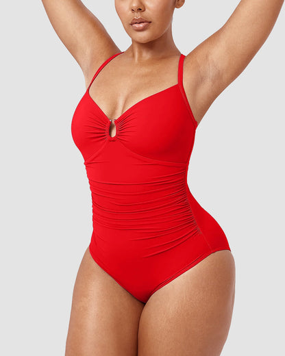 Smart Sculpt U-Ring Cut Out Shaping Swimsuit👙