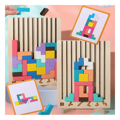 Wooden Stacking Game - Promotes Logic🧠