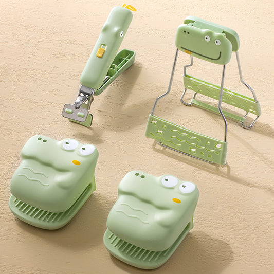 🔥🖐🏻Crocodile Shaped Heat-Resistant Bowl Clips