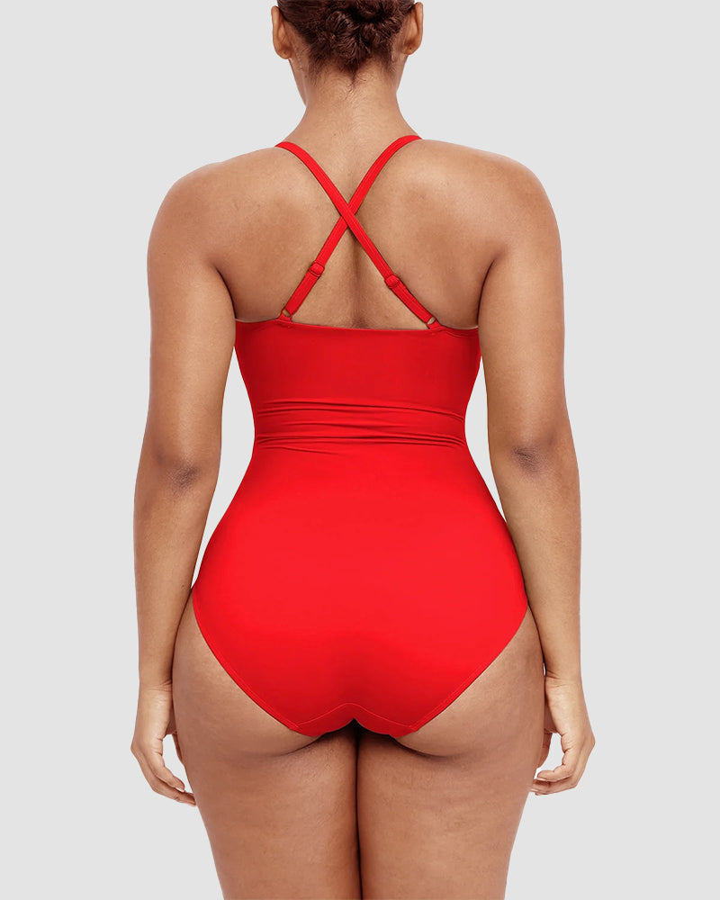 Smart Sculpt U-Ring Cut Out Shaping Swimsuit👙