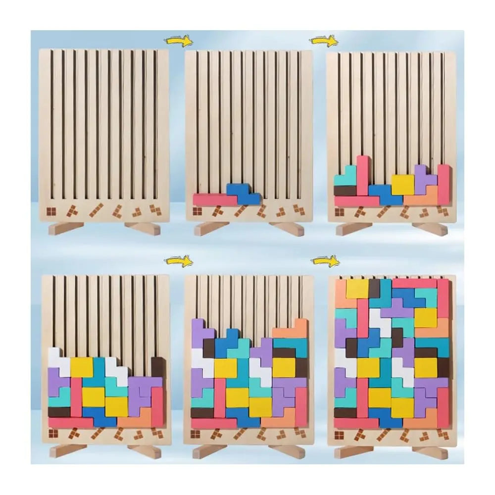 Wooden Stacking Game - Promotes Logic🧠