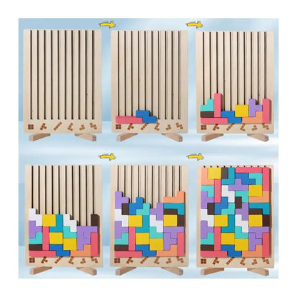 Wooden Stacking Game - Promotes Logic🧠