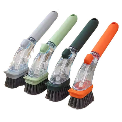 Soap Dispensing Dish Brush with Handle