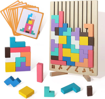Wooden Stacking Game - Promotes Logic🧠