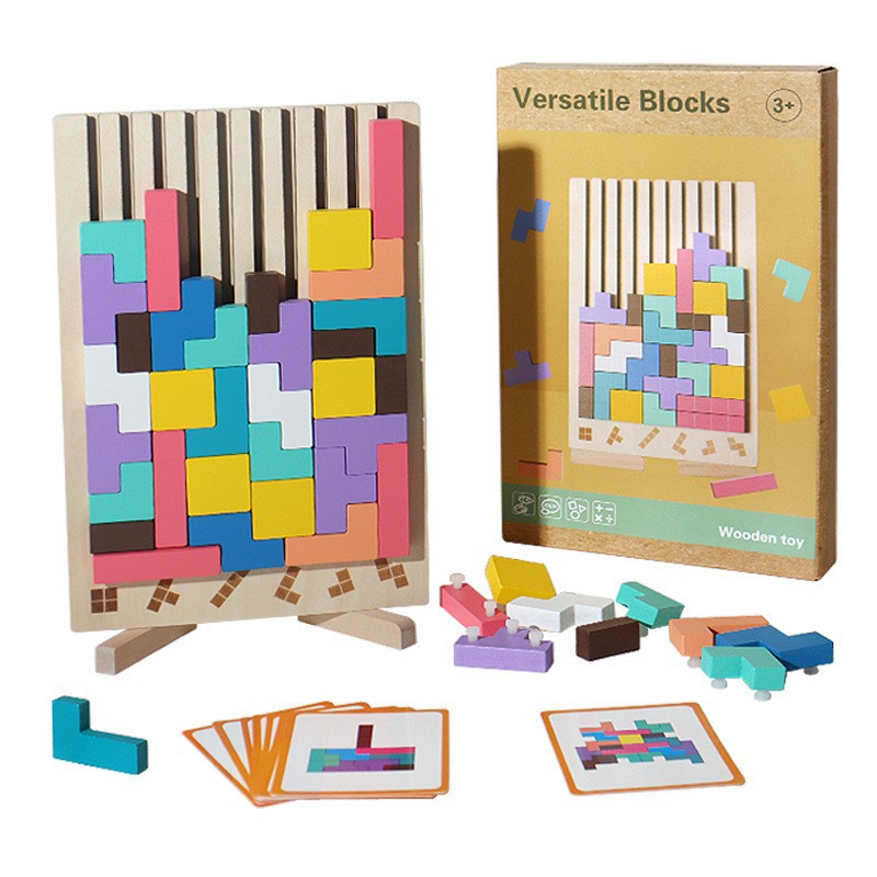 Wooden Stacking Game - Promotes Logic🧠