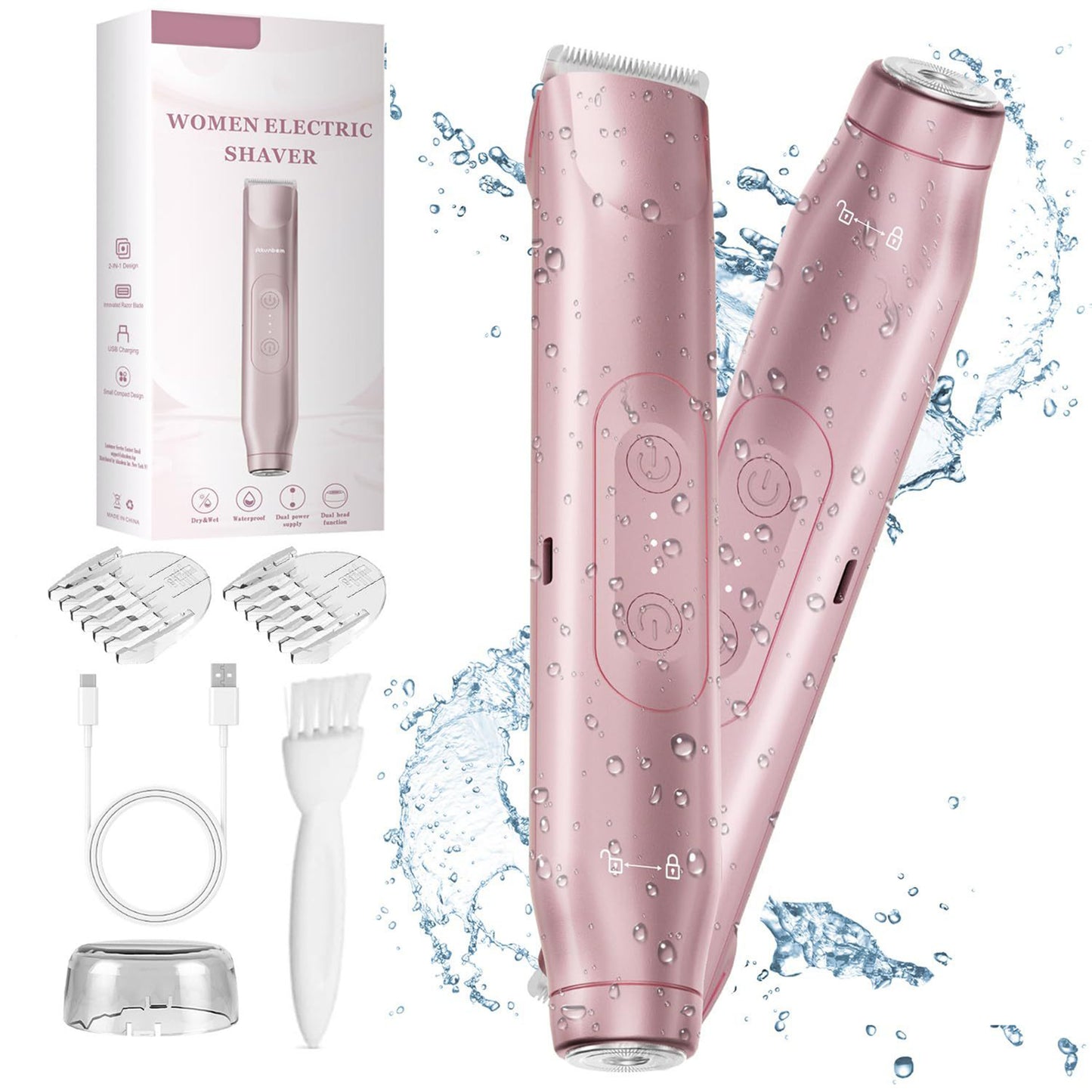 ✨2025 Upgrade🔥2-in-1 Women's Electric Shaver