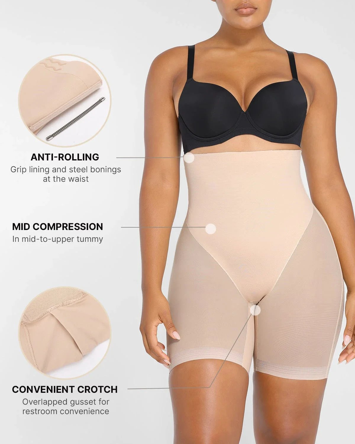 Mesh Smooth Butt-Lifting Shorts ✨