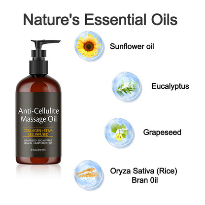 🎉Last Day -🏆️3 in 1 Anti-Cellulite Massage Oil for Firmer Skin👧🏻🦵🏻
