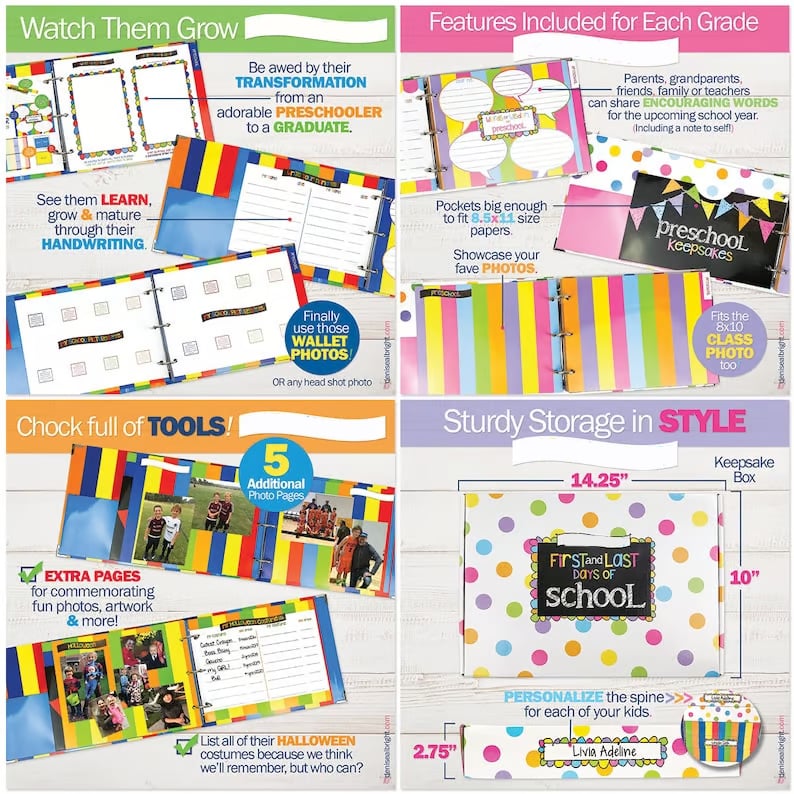 🎉🎈Children's Day Special: 📚Easiest School Days Memory Album