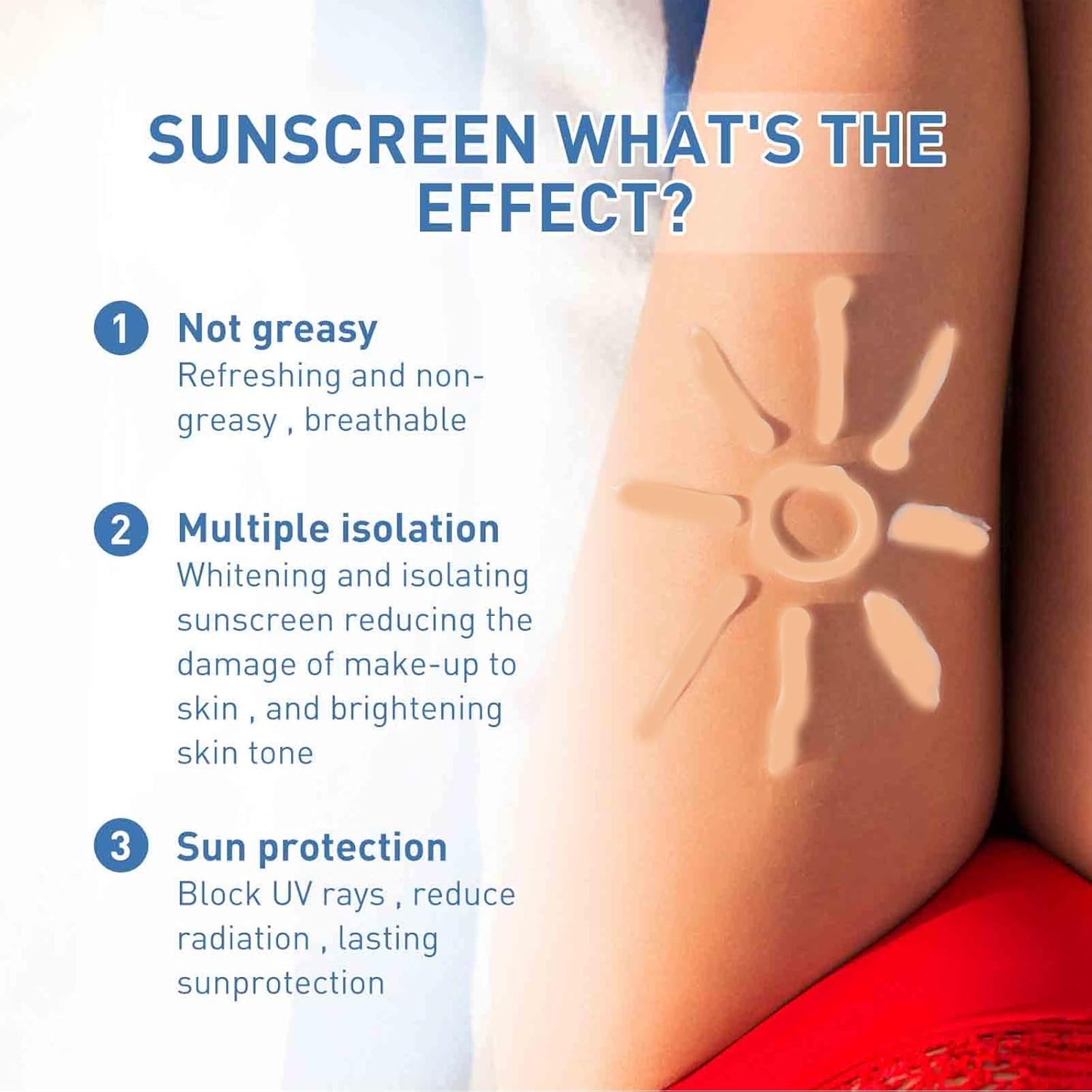 🔥LAST DAY 49% OFF -🌞SPF 50 PA+++ moisturizing and nourishing sunscreen, no whitening