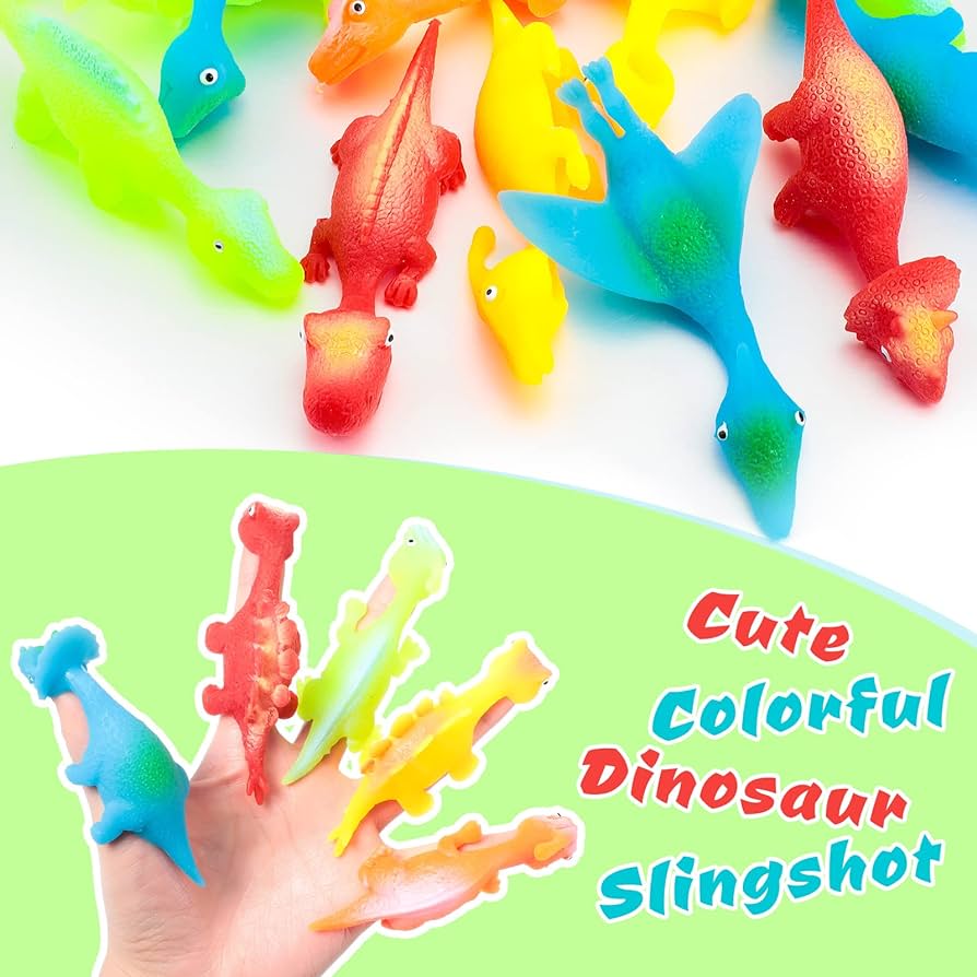 🌲EARLY CHRISTMAS SALE🦖🎁Slingshot Dinosaur Finger Toys💚🧡