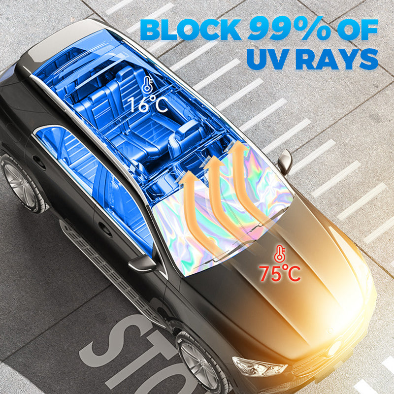 🌈 Laser Car Windshield Sunshade