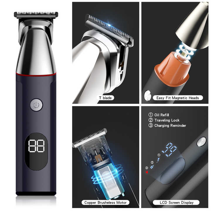 🔥💥 Full Body Trimmer 🎁✨ Electric Razor Waterproof Beard Trimming Kit with Mustache Nose Ear Body Facial 🎁