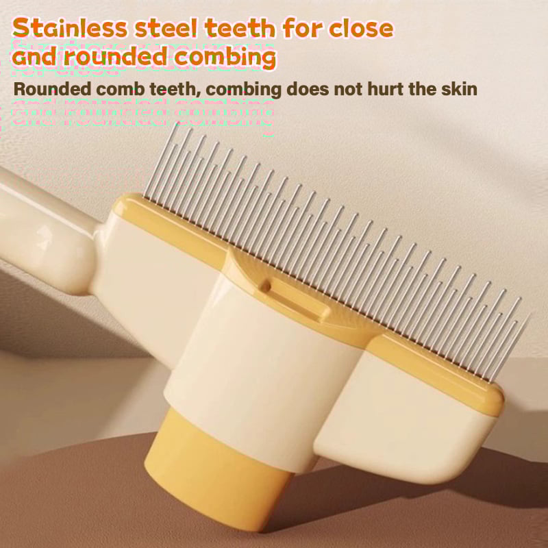 🔥 Self-cleaning Pet Flea Comb Grooming Brush