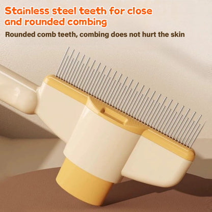 🔥 Self-cleaning Pet Flea Comb Grooming Brush