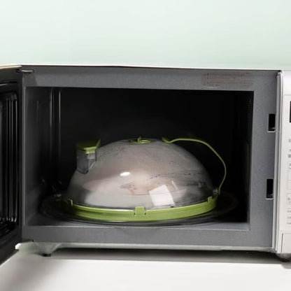 🔥 Microwave Splatter Cover with Smart Steam Control- 26x11 CM for Kitchen🍞