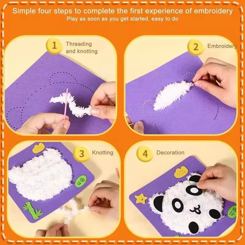 DIY Embroidery Doll Set
