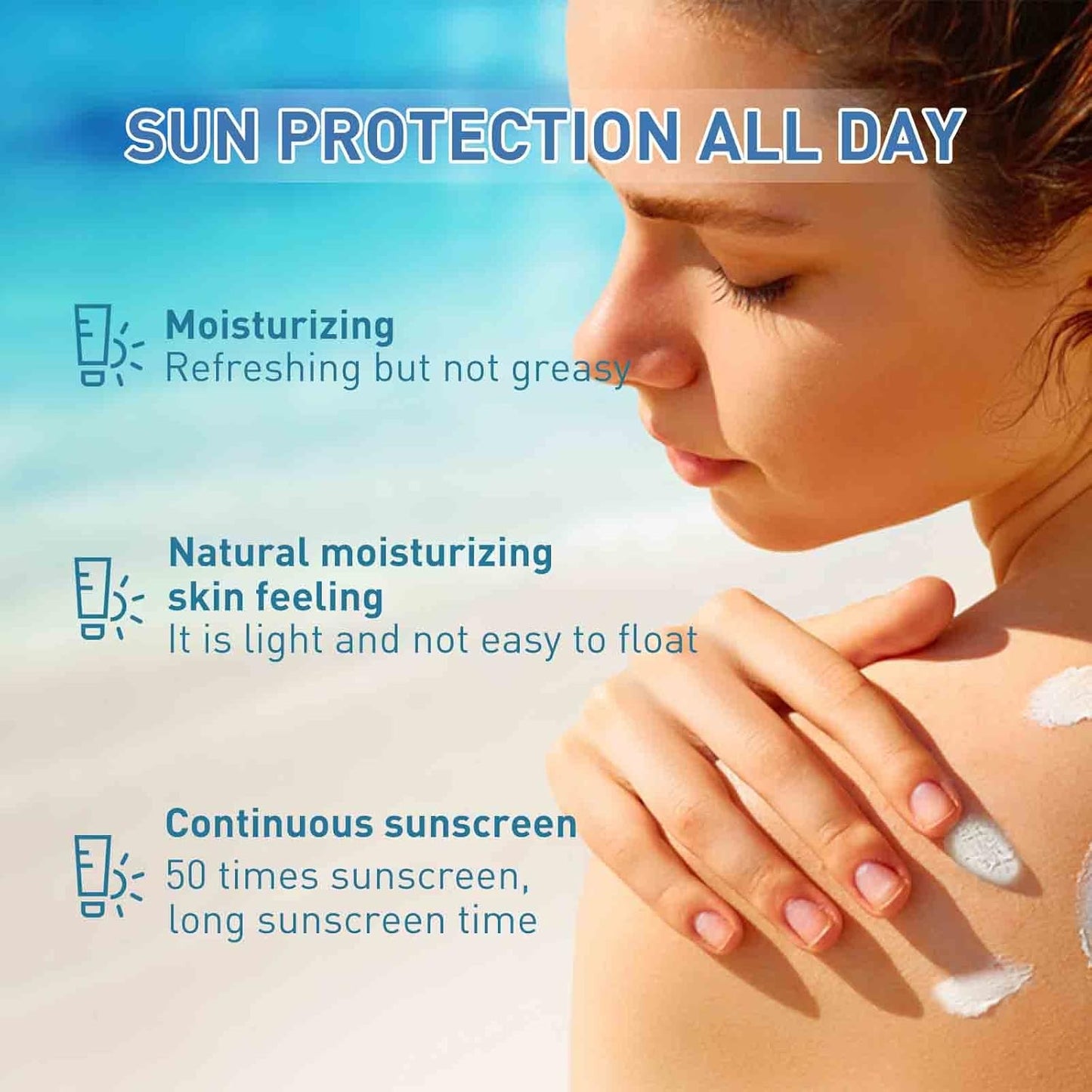 🔥LAST DAY 49% OFF -🌞SPF 50 PA+++ moisturizing and nourishing sunscreen, no whitening