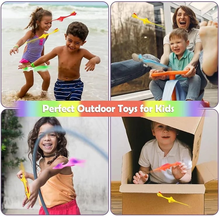 🌲EARLY CHRISTMAS SALE🦖🎁Slingshot Dinosaur Finger Toys💚🧡
