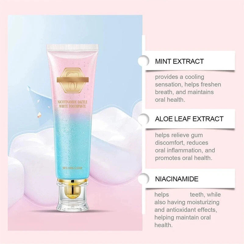 ✨ 🦷 Niacinamide Whitening Toothpaste -- Double Core Sniper Tooth Yellow Bad breath