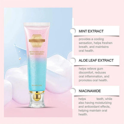 ✨ 🦷 Niacinamide Whitening Toothpaste -- Double Core Sniper Tooth Yellow Bad breath