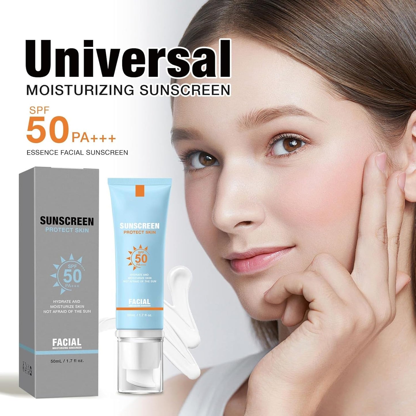 🔥LAST DAY 49% OFF -🌞SPF 50 PA+++ moisturizing and nourishing sunscreen, no whitening