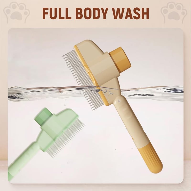 🔥 Self-cleaning Pet Flea Comb Grooming Brush