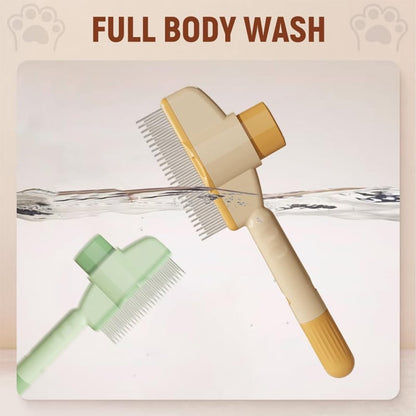 🔥 Self-cleaning Pet Flea Comb Grooming Brush