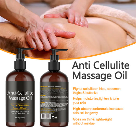 🎉Last Day -🏆️3 in 1 Anti-Cellulite Massage Oil for Firmer Skin👧🏻🦵🏻