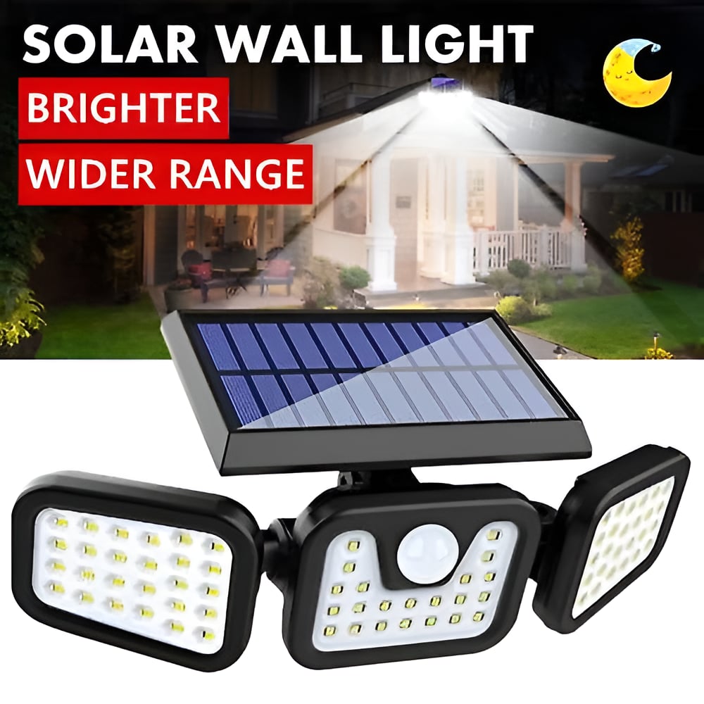 Wide-Angle Solar Motion Sensor Light