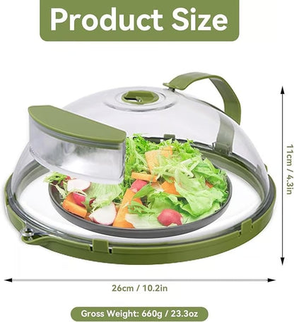 🔥 Microwave Splatter Cover with Smart Steam Control- 26x11 CM for Kitchen🍞