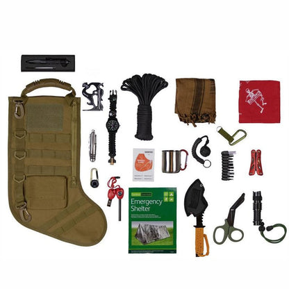 🎄 Personalized Tactical Christmas Stocking – Military Style Holiday Gift 🎁