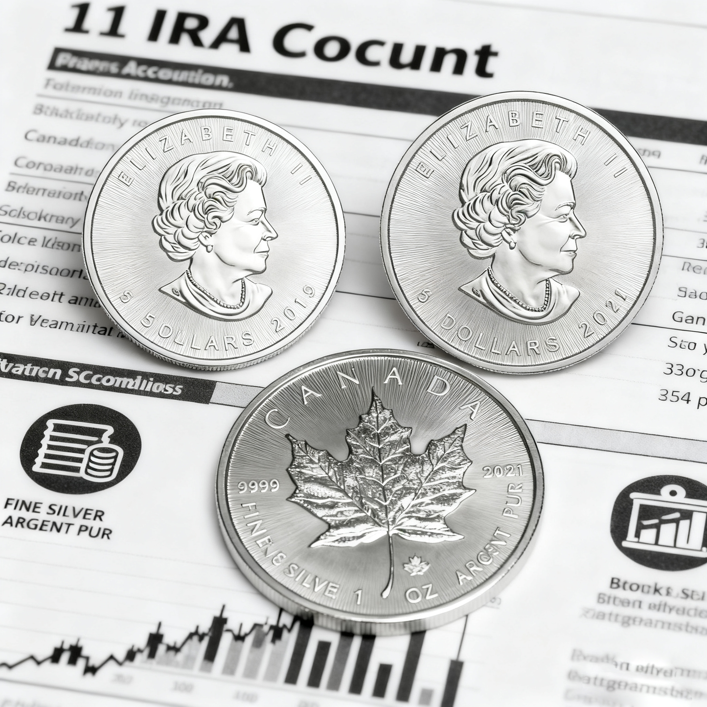 Canada Maple Leaf -1 Troy Ounce .9999 silver Coin(Random year)