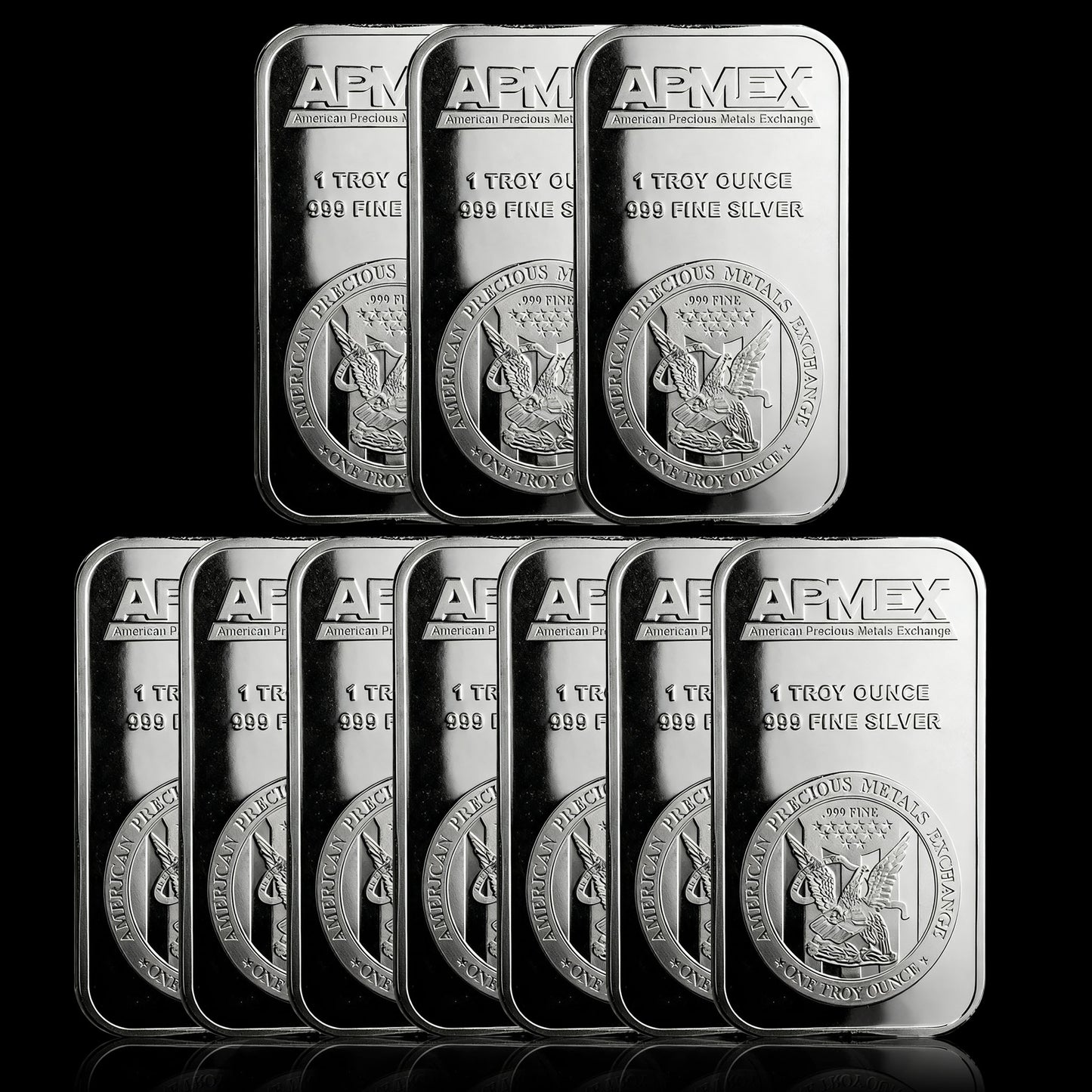 1 oz Silver Bar - 999 Fine Pure APMEX