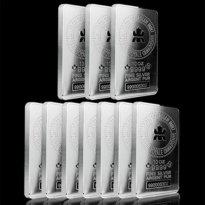 Royal Canadian Mint 10 oz Silver Bar