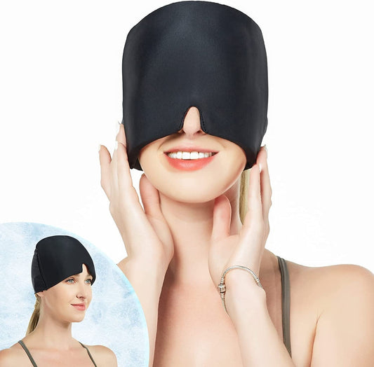 🔥🧊Migraine Relief Cap – ✨Hot & Cold Gel Therapy for Headache & Sinus Pain🎉