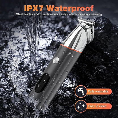🔥💥 Full Body Trimmer 🎁✨ Electric Razor Waterproof Beard Trimming Kit with Mustache Nose Ear Body Facial 🎁