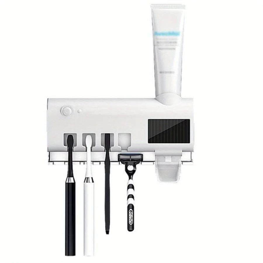 3-in-1 UV Toothbrush Sterilizer + Dispenser