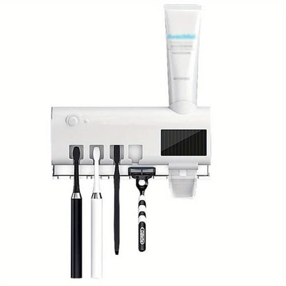 3-in-1 UV Toothbrush Sterilizer + Dispenser