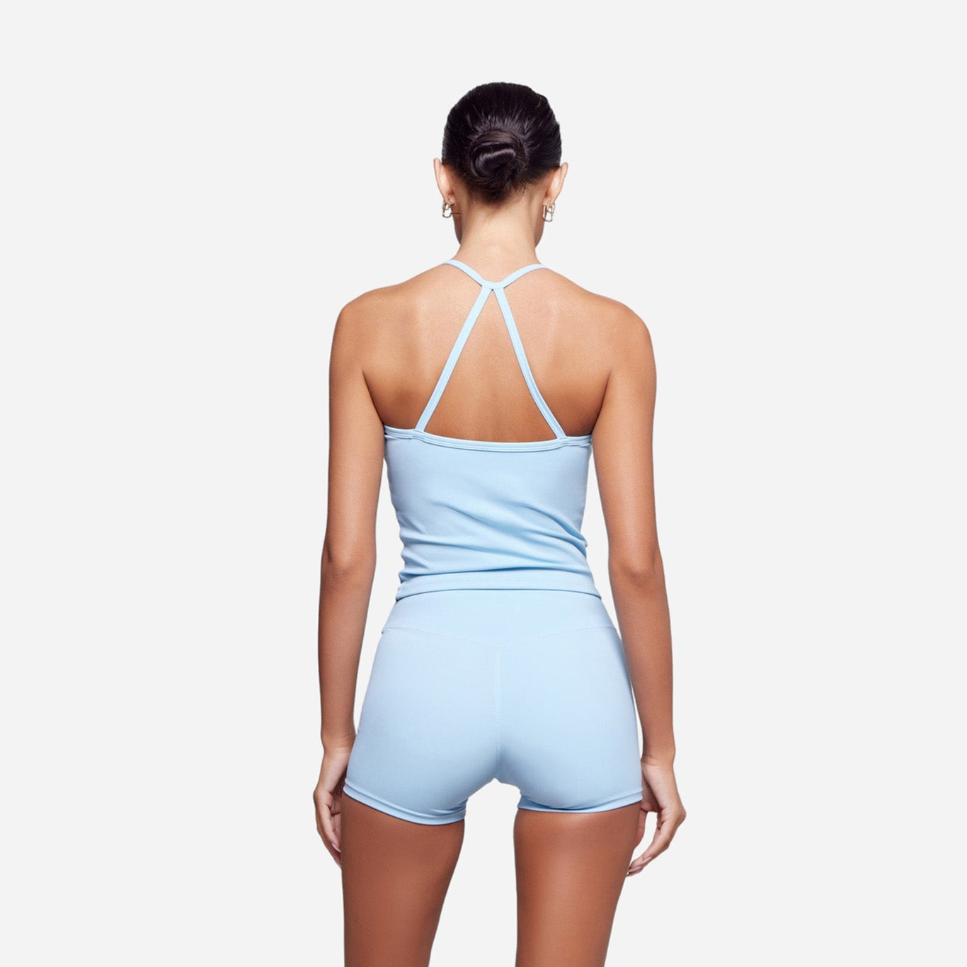 Two Pieces Women's Solid Backless Tracksuit Set