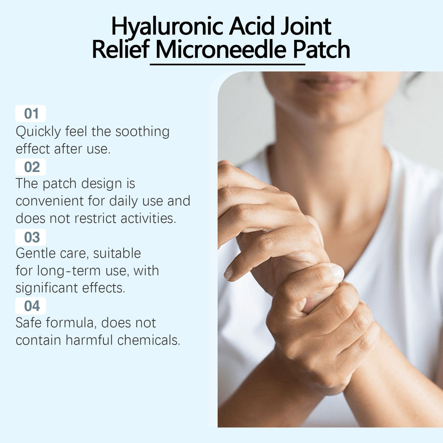 Hyaluronic Joint Relief Microneedle Patch