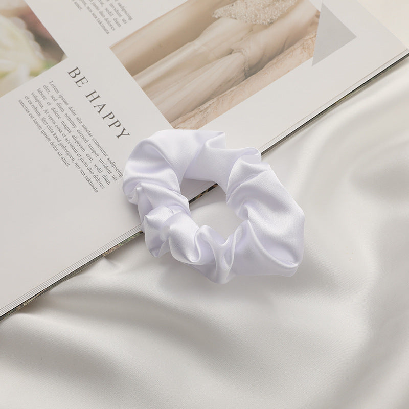 Silk Feeling Scrunchies Hairbands Hair Ties