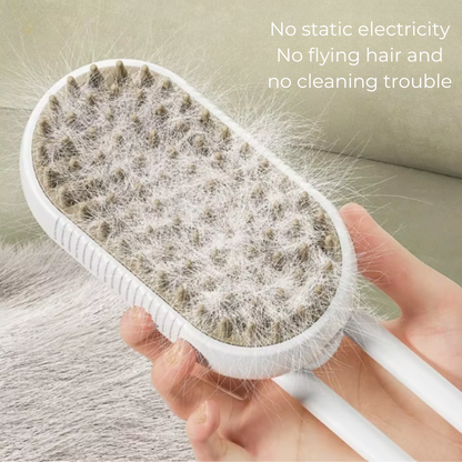 🔥🐶🐱 Cat Steam Brush–Self-Cleaning Pet Grooming Brush 🌟 with Gentle Massage & Hair Removal for Cats & Small Dogs😻