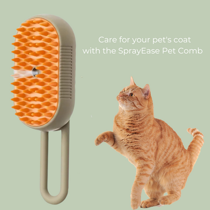 🔥🐶🐱 Cat Steam Brush–Self-Cleaning Pet Grooming Brush 🌟 with Gentle Massage & Hair Removal for Cats & Small Dogs😻