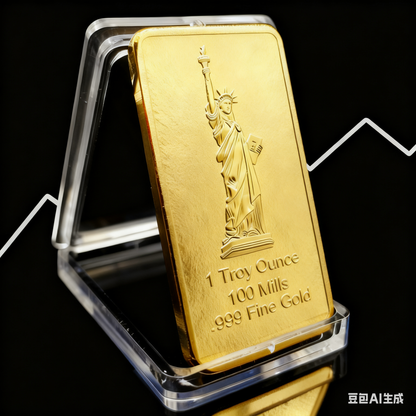 USA Eagle statue of Liberty 1 Ounce Gold Bar